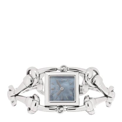 Gucci Stainless Steel Blue Mother of Pearl 20mm Signoria Quartz Watch 2 of 5