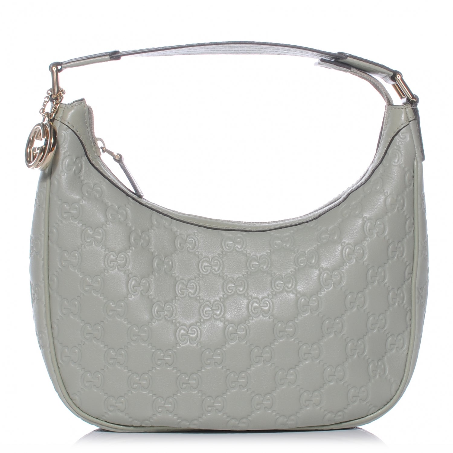 Gucci Guccissima Small Hobo Light Green 1 of 7