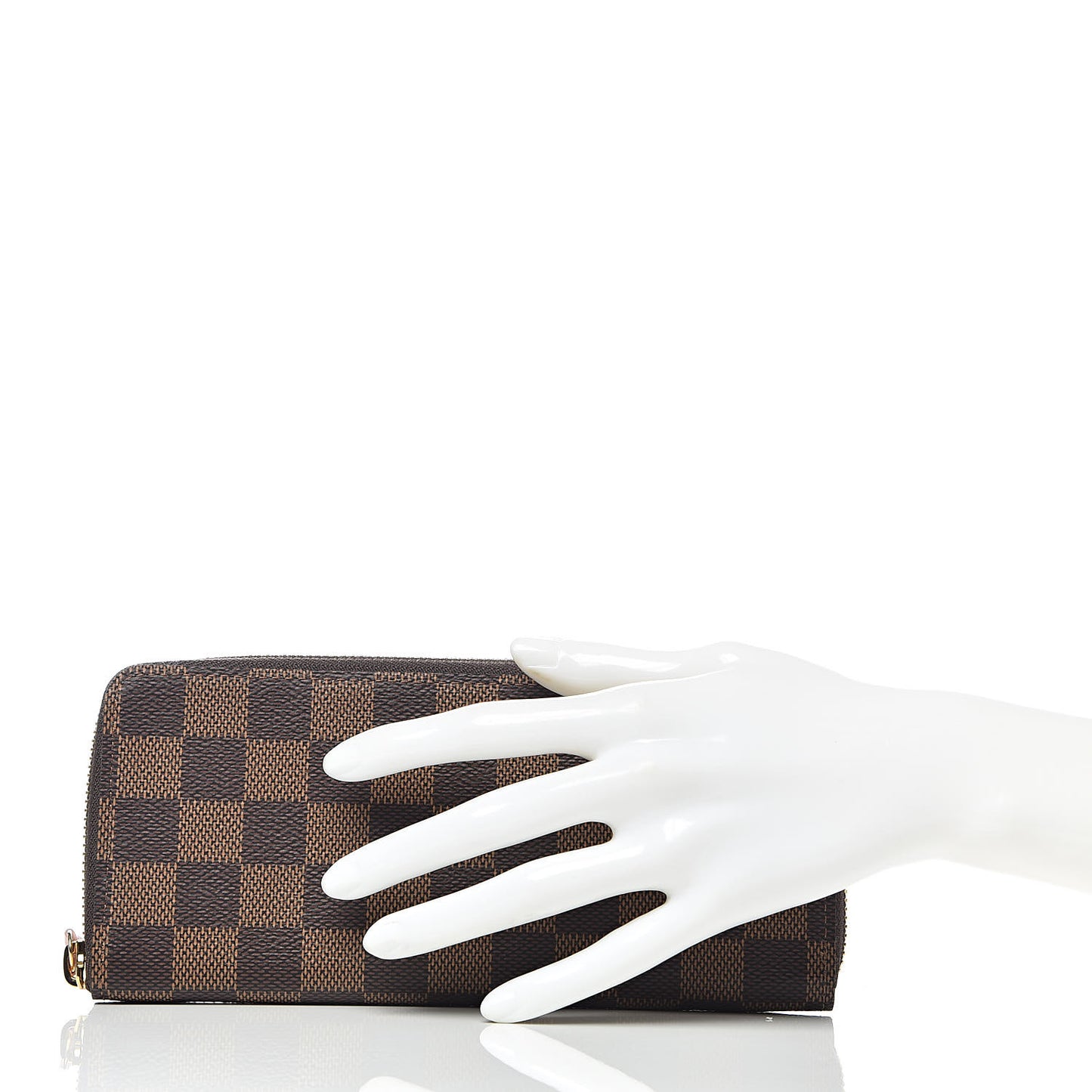 Damier Ebene Clemence Wallet Rose Ballerine