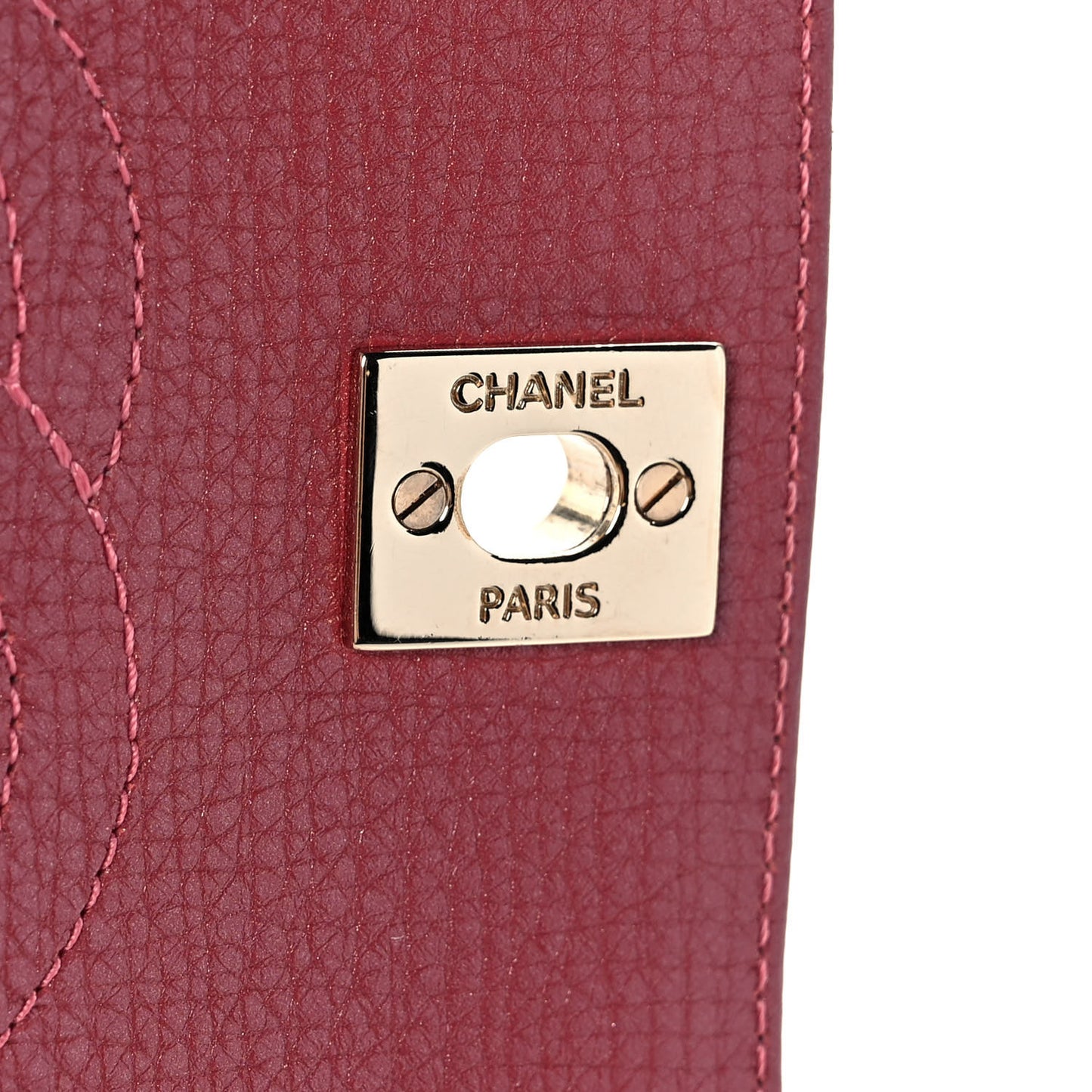 Calfskin Chevron Quilted Mini Statement Flap Pink