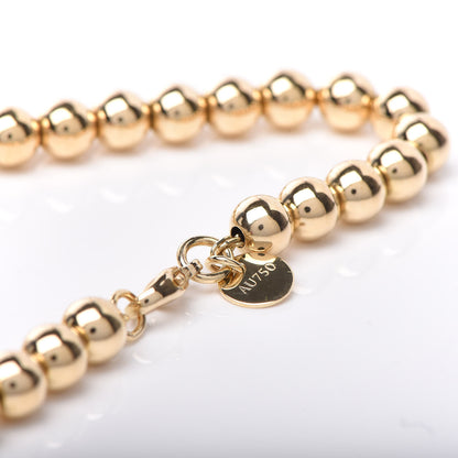 Tiffany 18K Yellow Gold 5.5mm HardWear Ball Bracelet 4 of 6