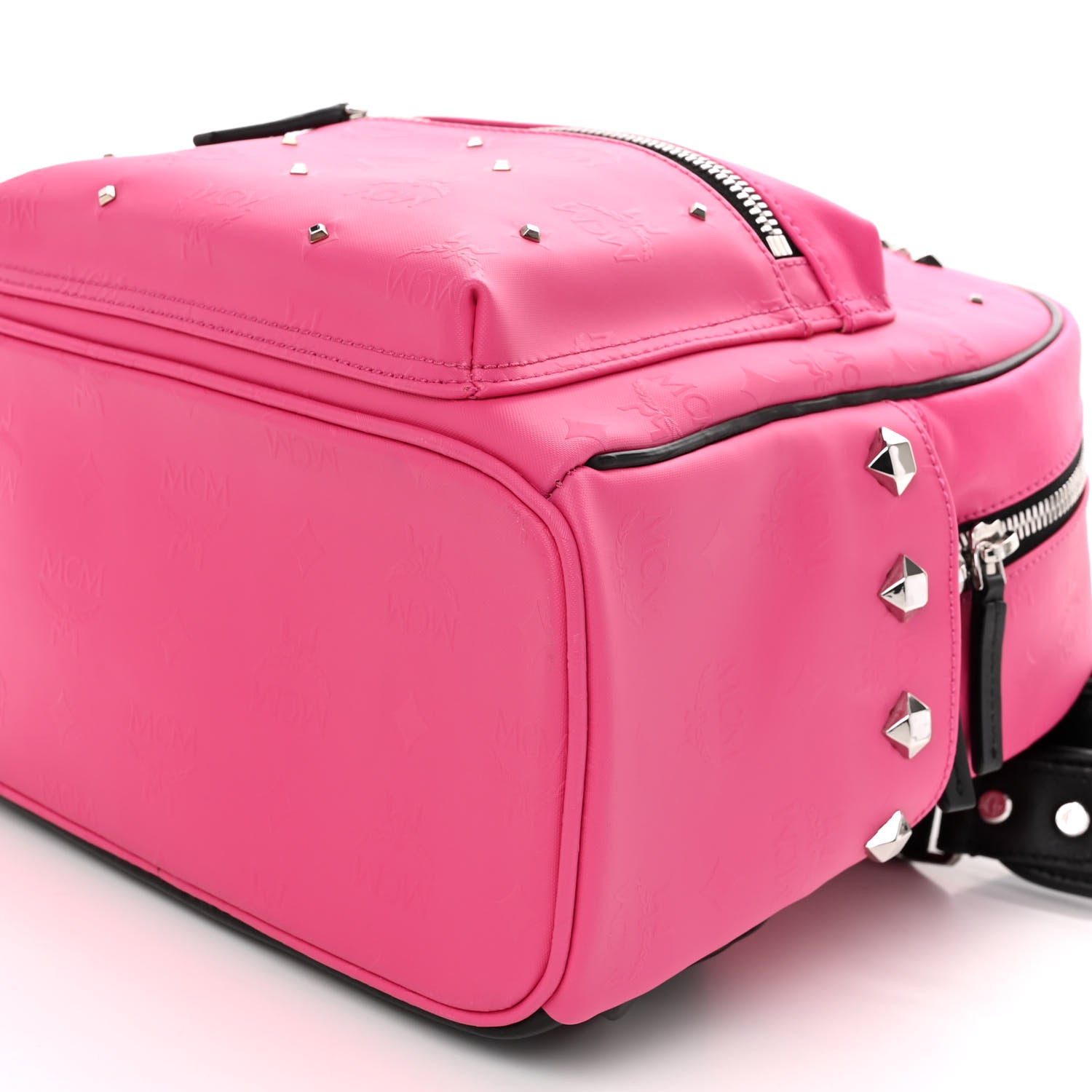 MCM Odeon Studded Small Backpack Beetroot Pink 9 of 9