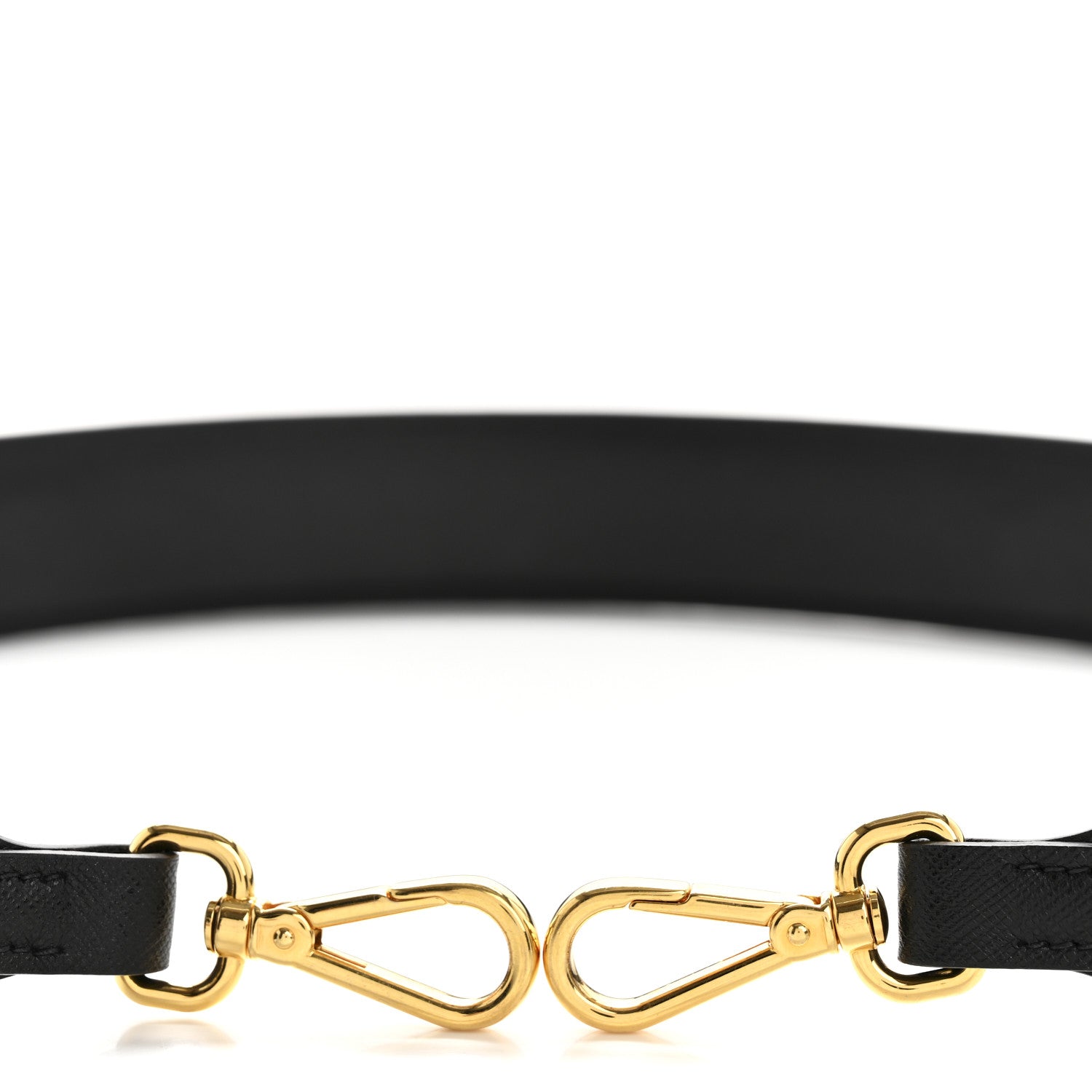 Prada Saffiano Crystal Flower Shoulder Strap Black 3 of 5