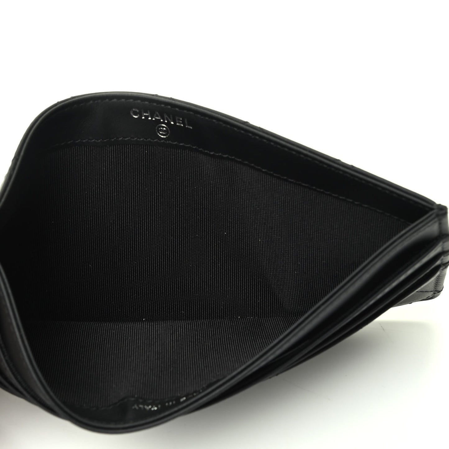 Calfskin Stitched Removable Insert Black