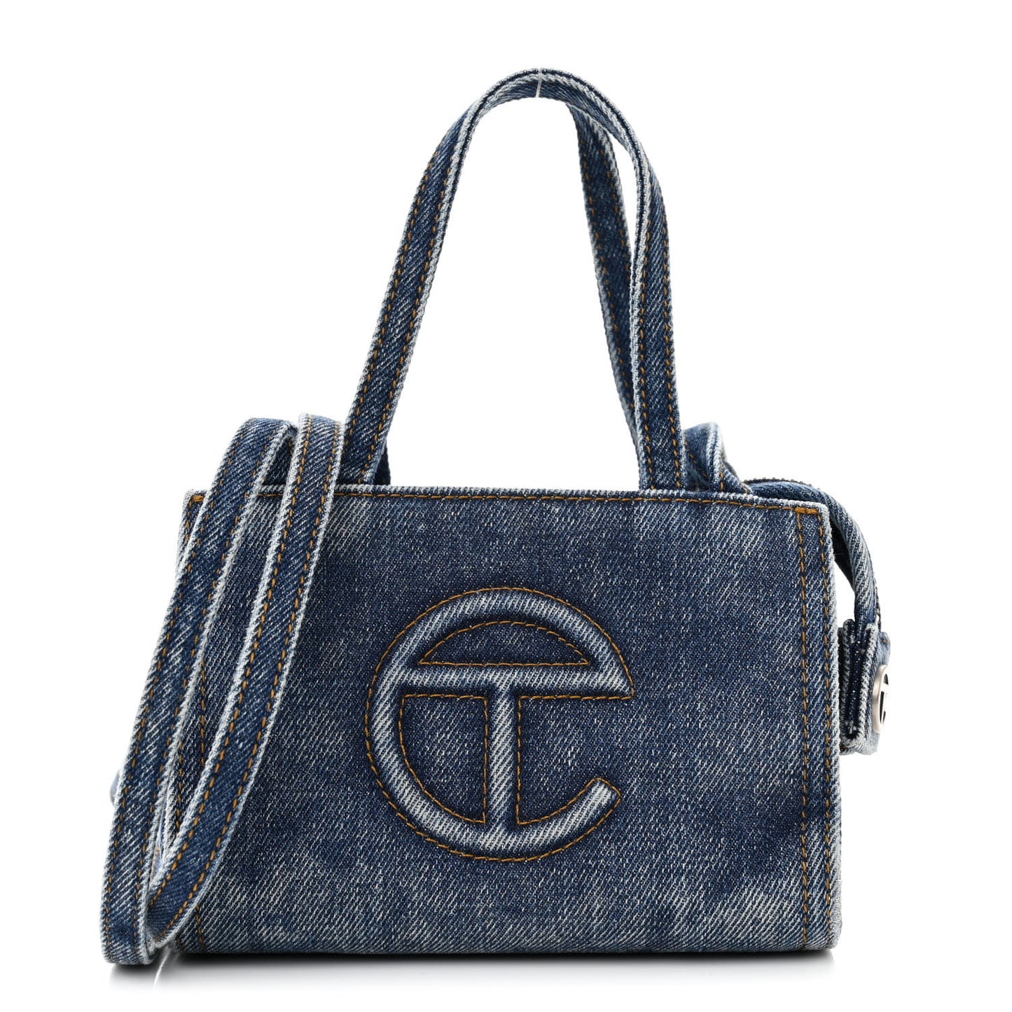 Denim Small Shopping Bag Blue