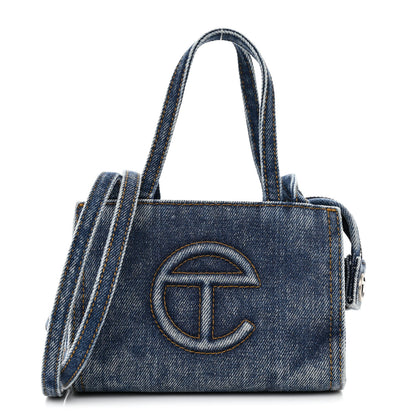 Telfar Denim Small Shopping Bag Blue 1 of 9