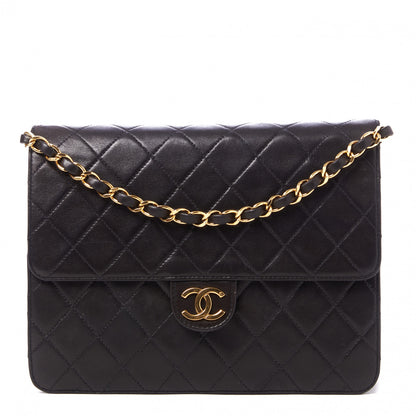 Chanel Lambskin Quilted Small Single Flap Black 1 of 9