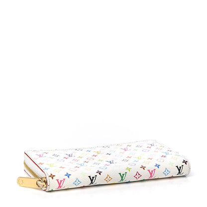Louis Vuitton Monogram Multicolor Zippy Wallet White Orange 3 of 7