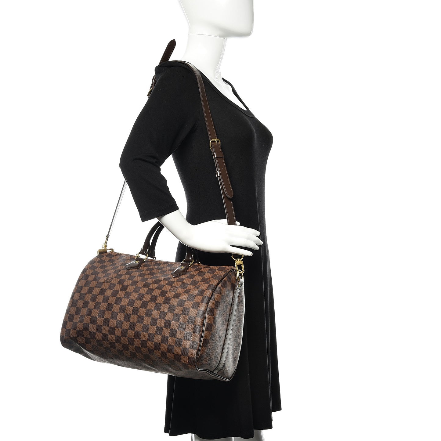 Damier Ebene Speedy Bandouliere 35