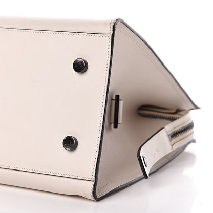 Saint Laurent Calfskin Small Monogram Cabas Dove White 9 of 10