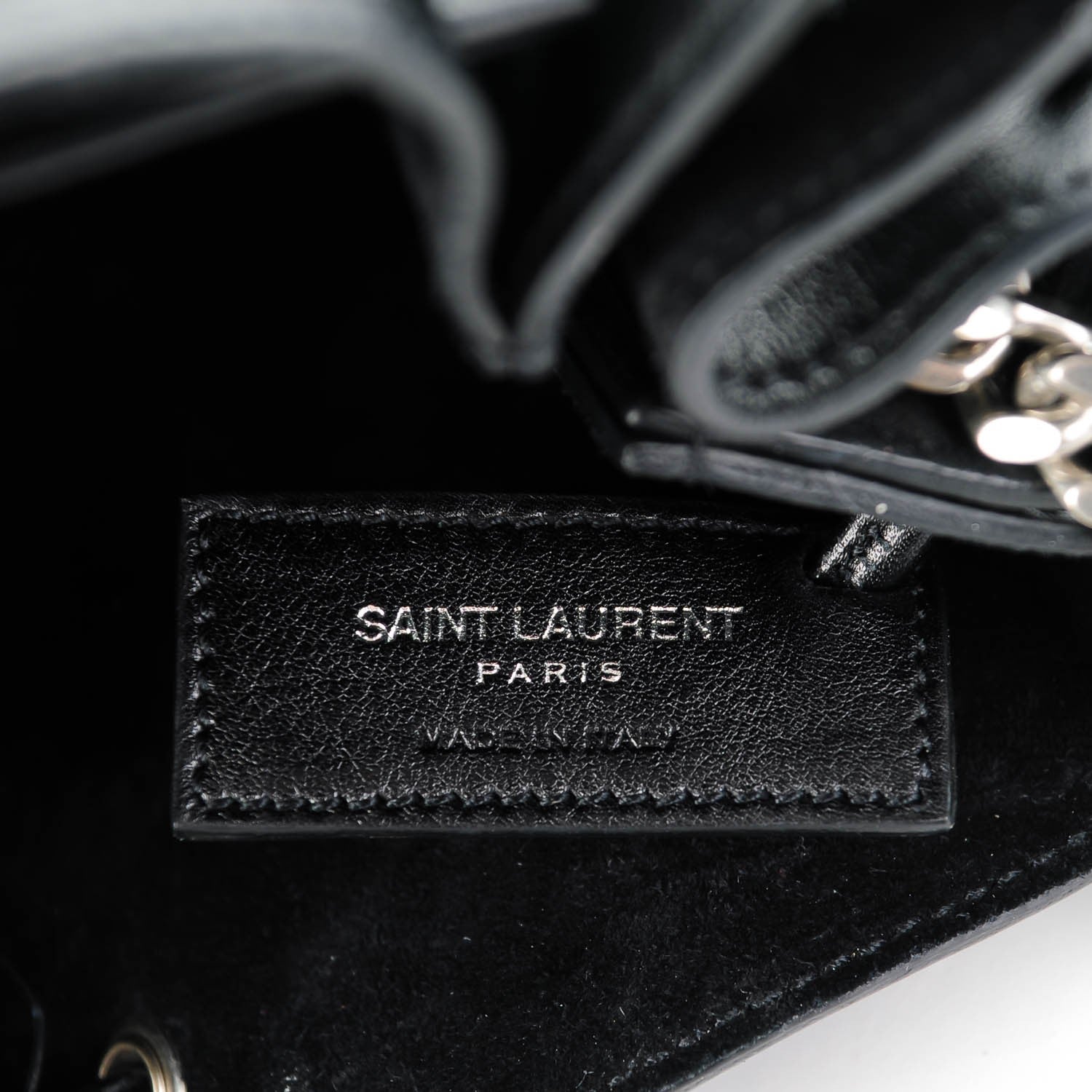 Saint Laurent Calfskin Small Star Studded Emmanuelle Bucket Bag Black 6 of 7