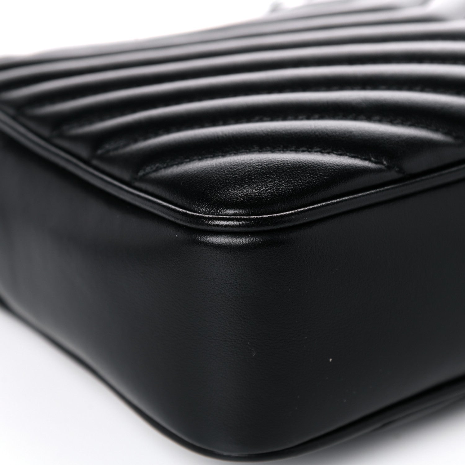 Saint Laurent Calfskin Matelasse Monogram Lou Camera Bag Black 10 of 12