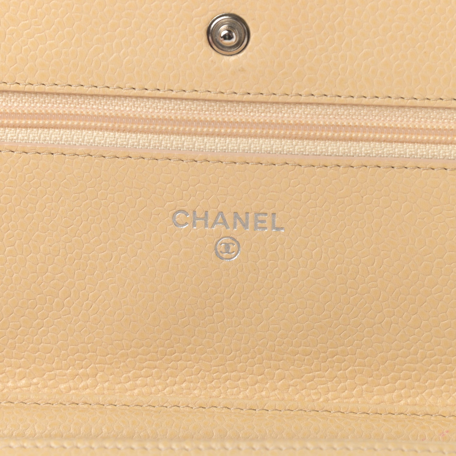 Chanel Caviar Quilted Wallet On Chain WOC Beige 6 of 17