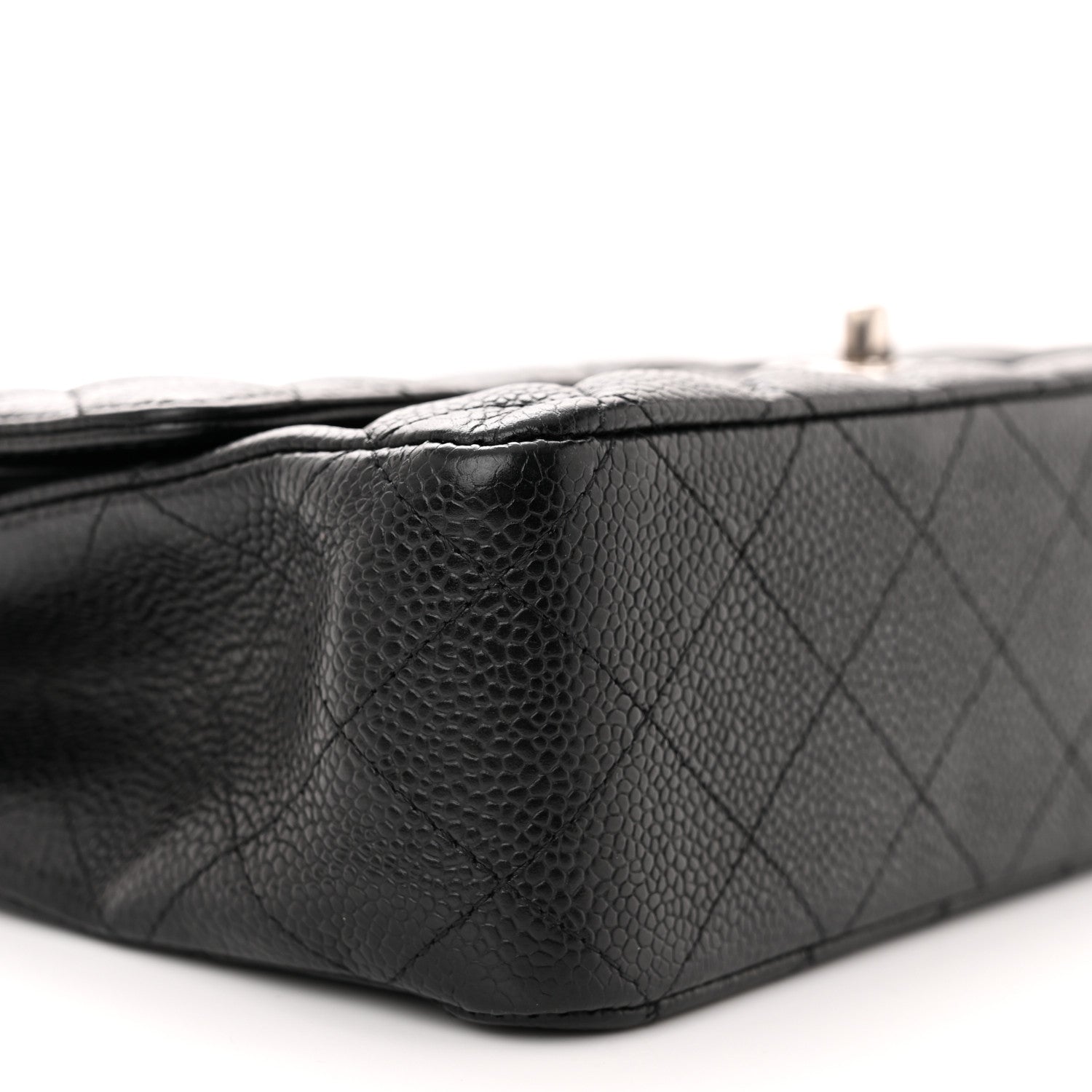 Chanel Caviar Quilted Medium Double Flap Black 9 of 10