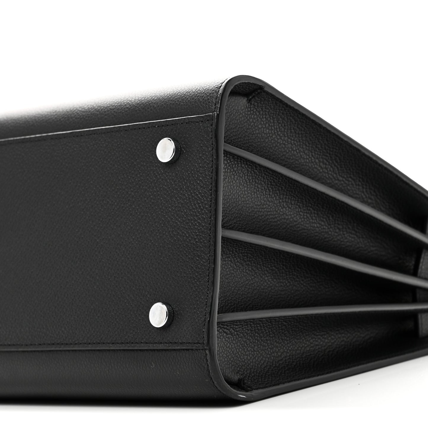 Grained Calfskin Small Sac De Jour Black