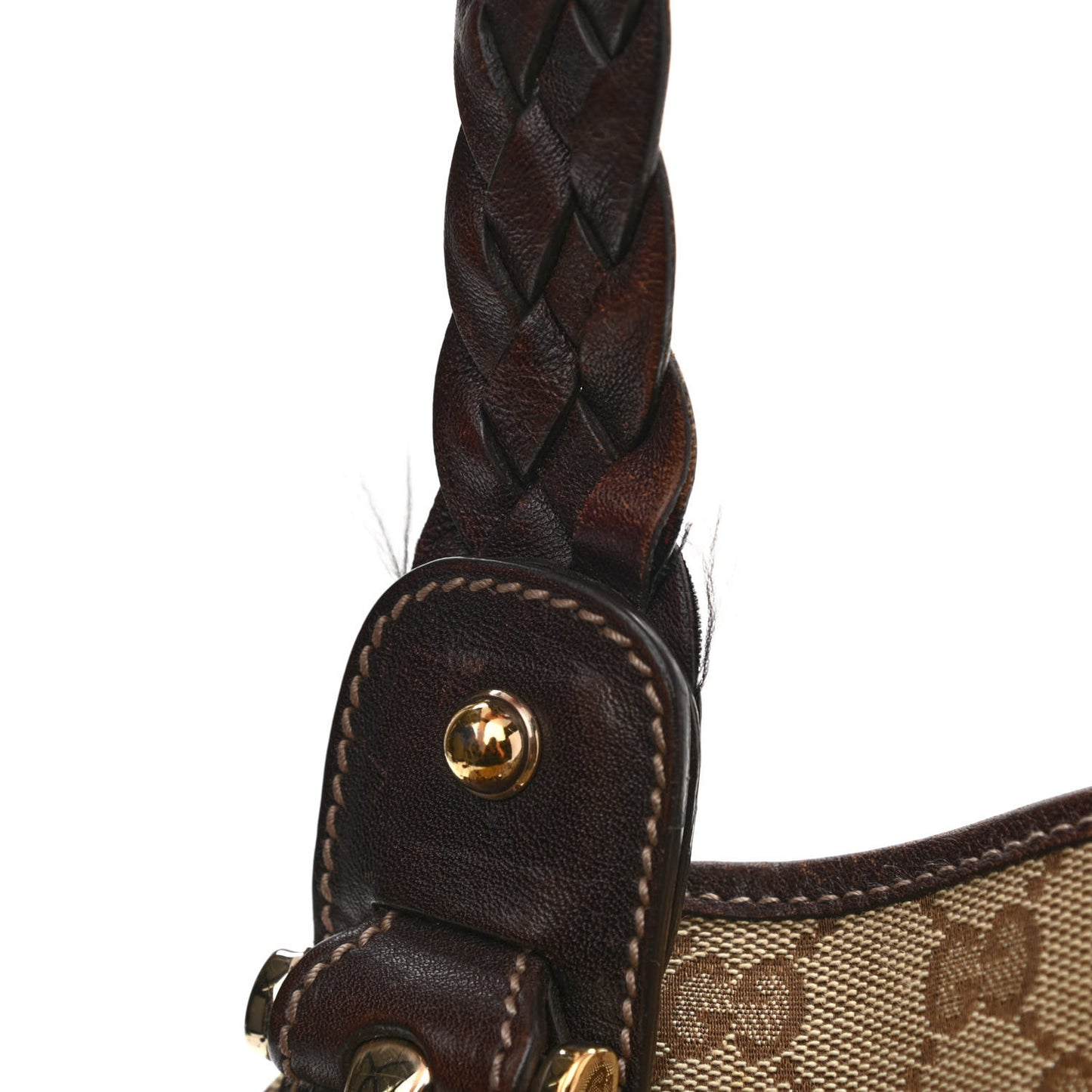 Monogram Small Pelham Shoulder Bag Dark Brown