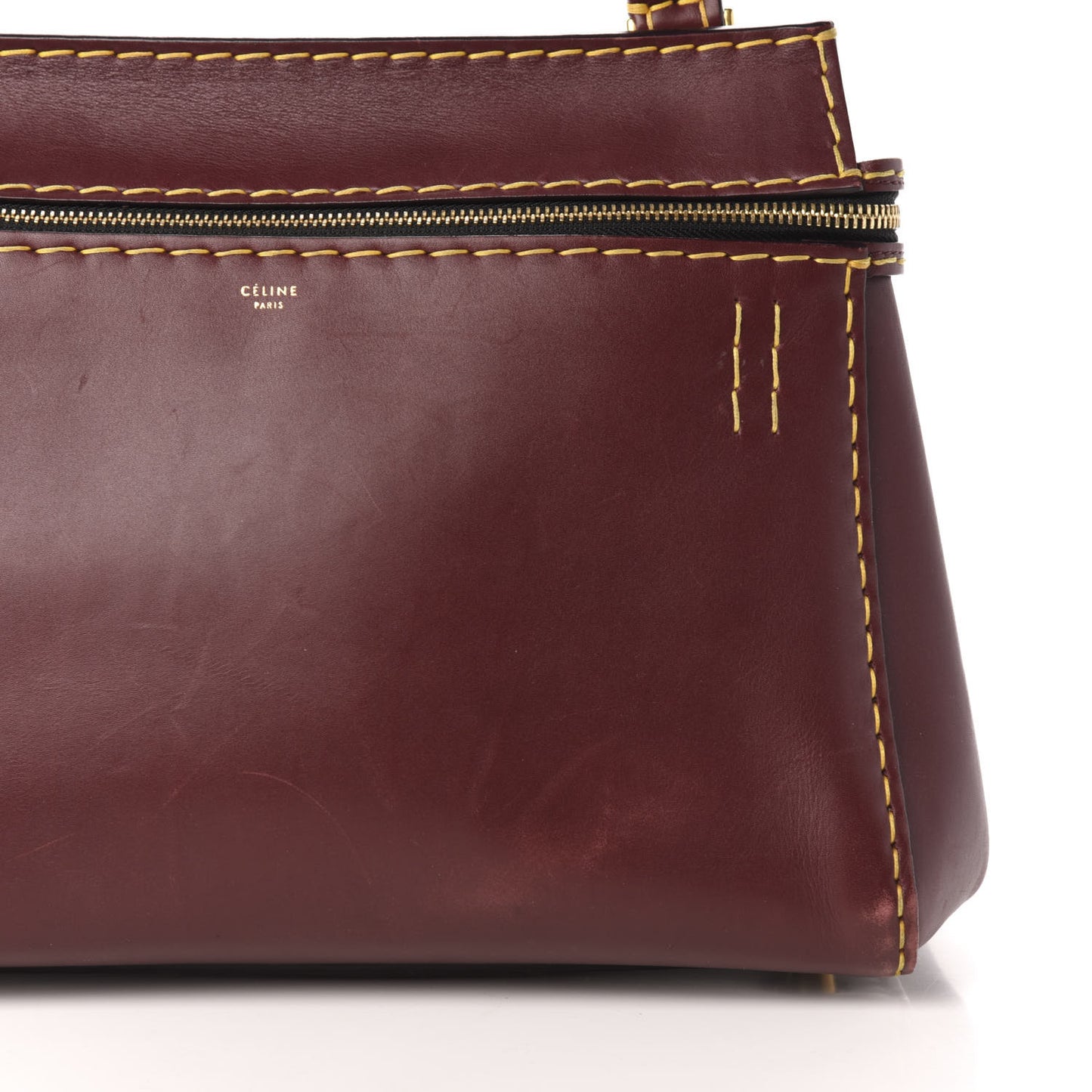 Smooth Calfskin Small Edge Shoulder Bag Burgundy