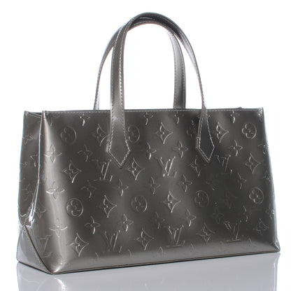 Louis Vuitton Vernis Wilshire PM Gris Art Deco 3 of 7
