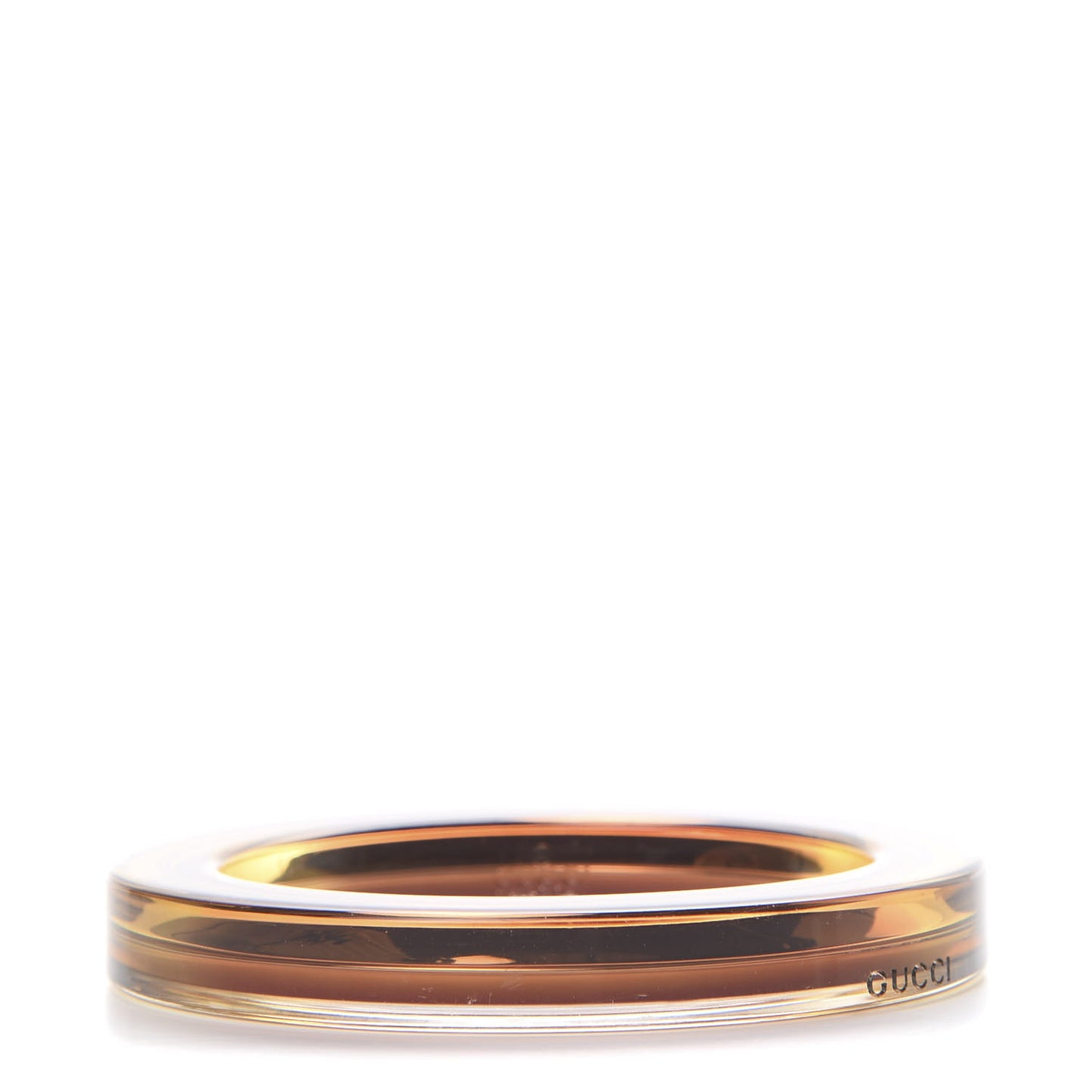 Plexiglass Transparent Bangle Bracelet Chocolate