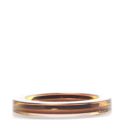 Gucci Plexiglass Transparent Bangle Bracelet Chocolate 1 of 5