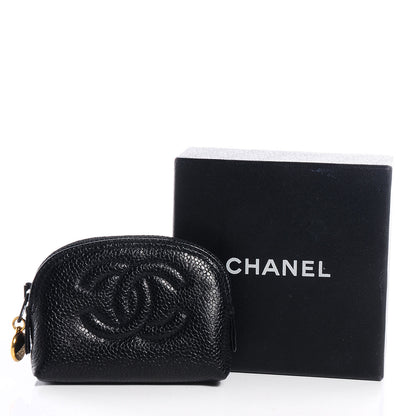 Chanel Caviar CC Coin Purse Black 5 of 9