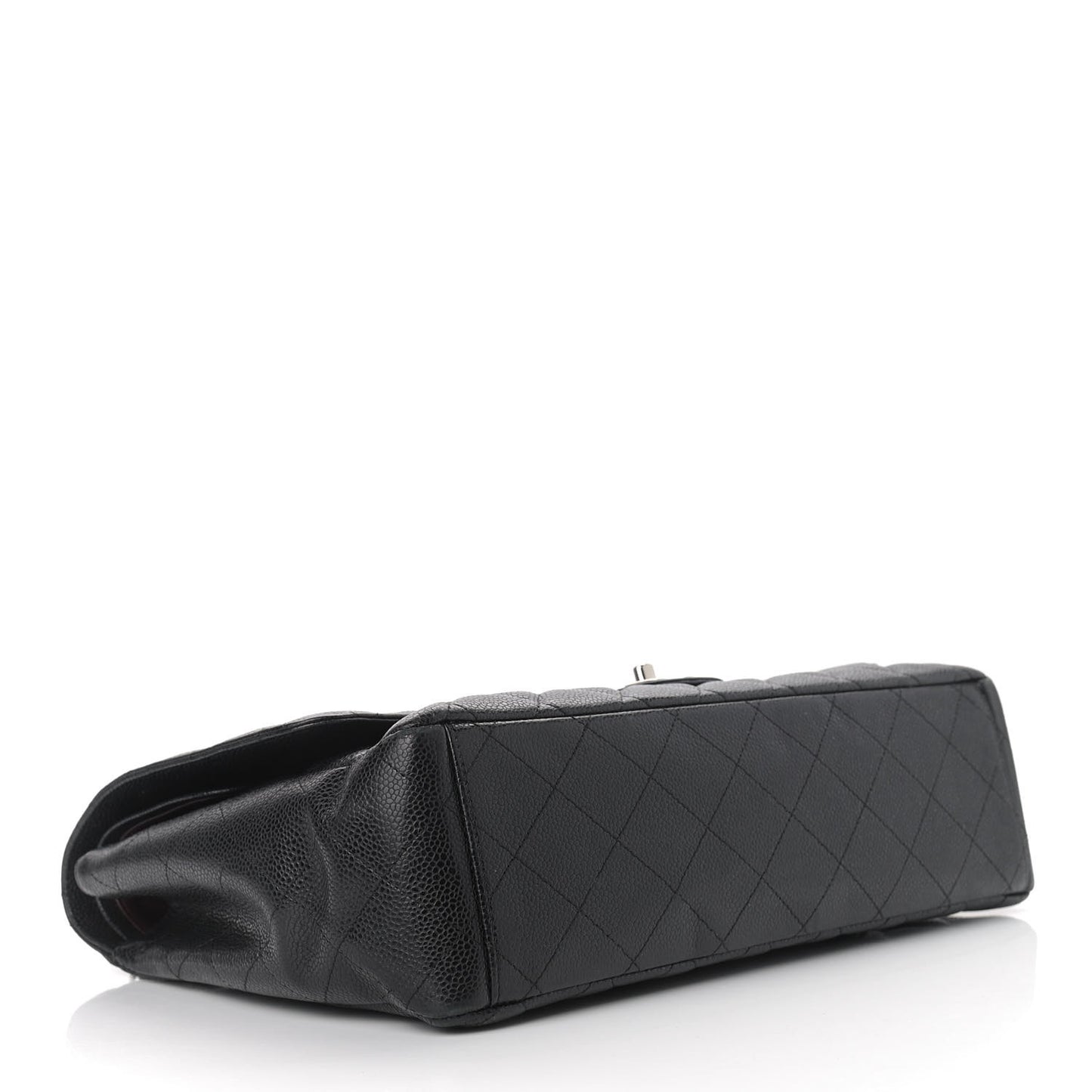 Caviar Quilted Maxi Double Flap Black