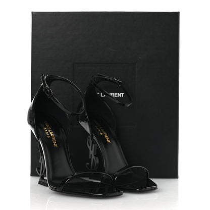 Saint Laurent Patent Calfskin Opyum 110 Sandals 36.5 Black 12 of 12