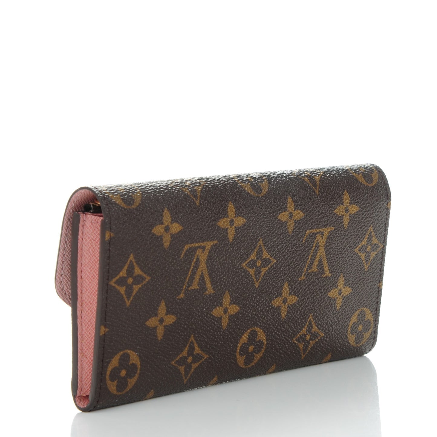 Monogram Emilie Wallet Rose Ballerine