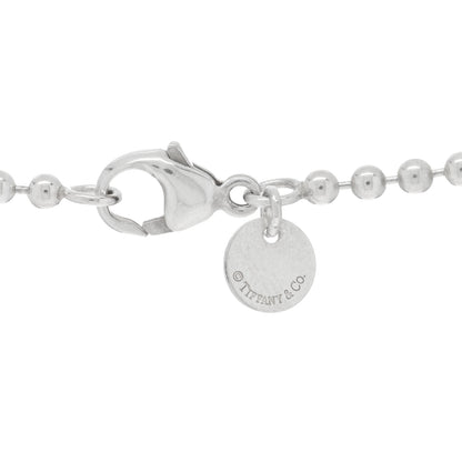 Tiffany Sterling Silver 1837 Dog Tag Pendant Necklace 4 of 5