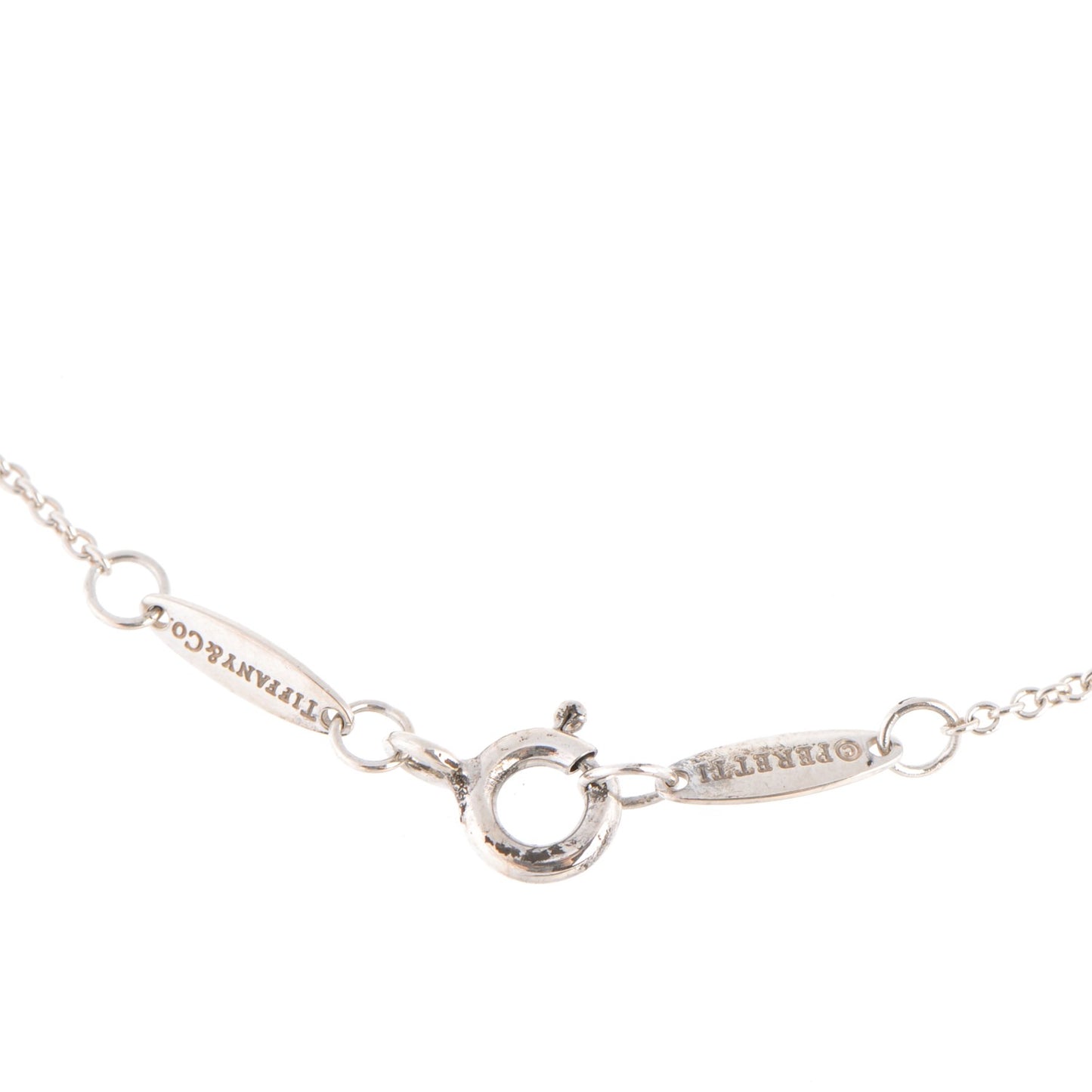 Sterling Silver Diamond .07ct Elsa Peretti Diamonds by the Yard Pendant Necklace