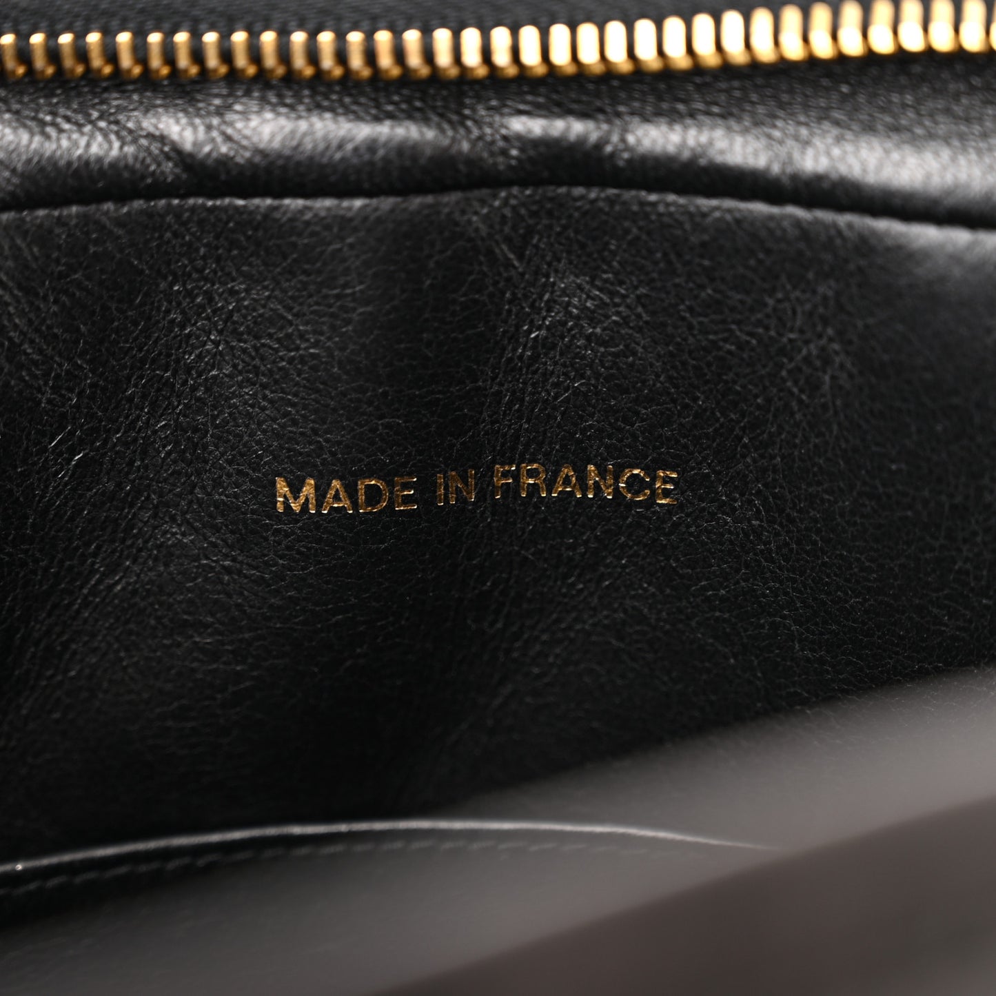 Lambskin Quilted CC Tassel Camera Case Black