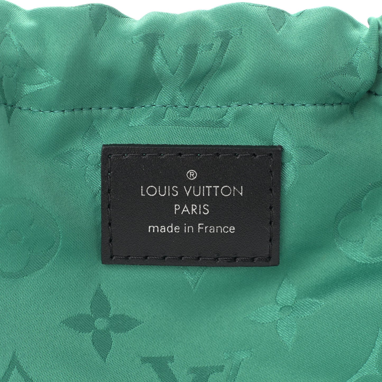 Patent Calfskin Laced Monogram Alma BB Black Green