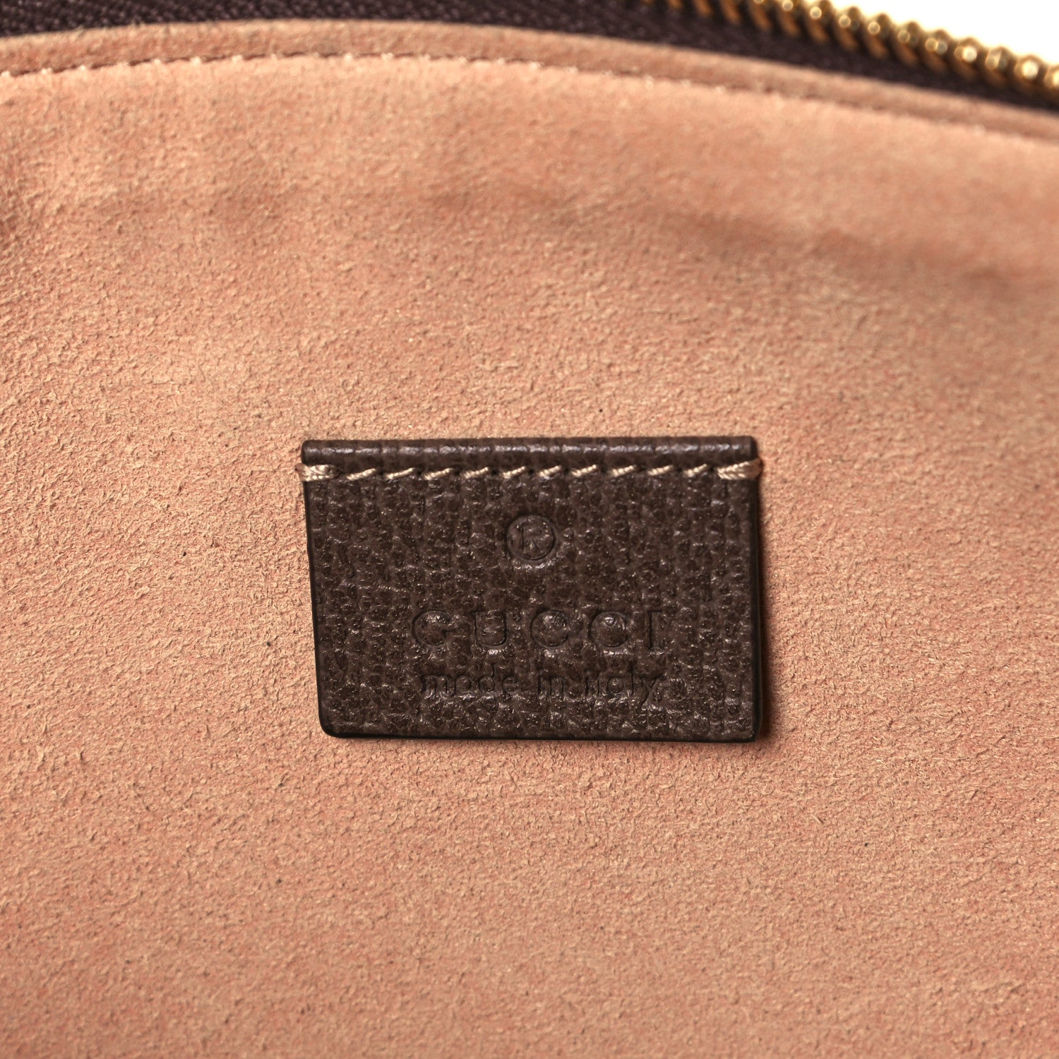 Gucci GG Supreme Monogram Large Ophidia Pouch Clutch Brown 6 of 9
