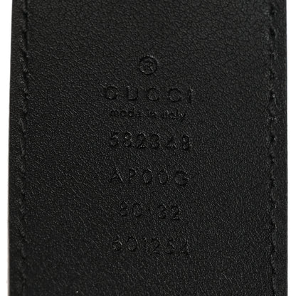 Gucci Moon Calfskin Scales Double G 40mm Belt 80 32 Black 5 of 7