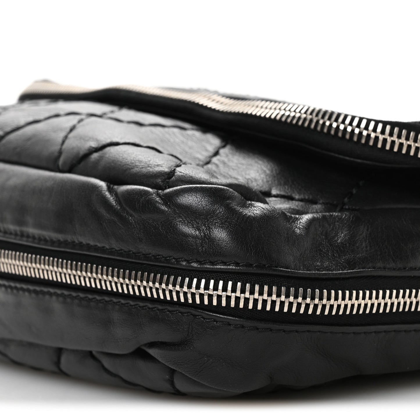 Calfskin Expandable Flap Black Black