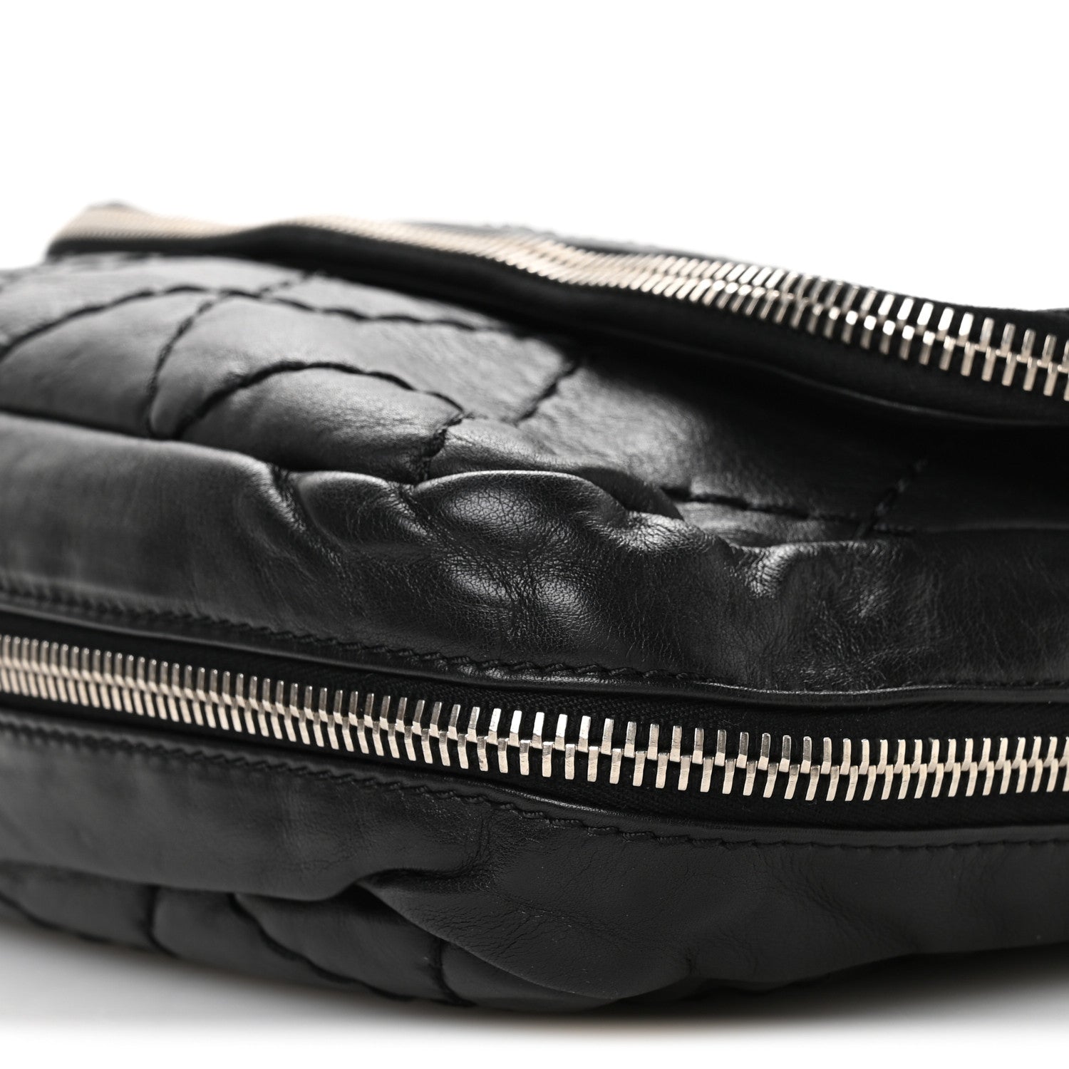 Chanel Calfskin Expandable Flap Black Black 10 of 11