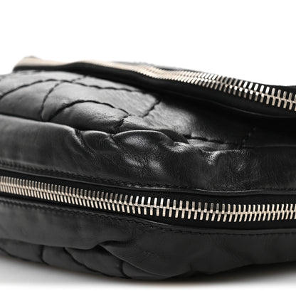 Chanel Calfskin Expandable Flap Black Black 10 of 11