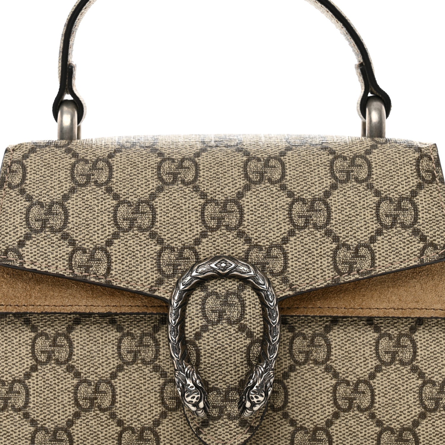 Gucci GG Supreme Monogram Mini Dionysus Top Handle Bag Taupe 5 of 9