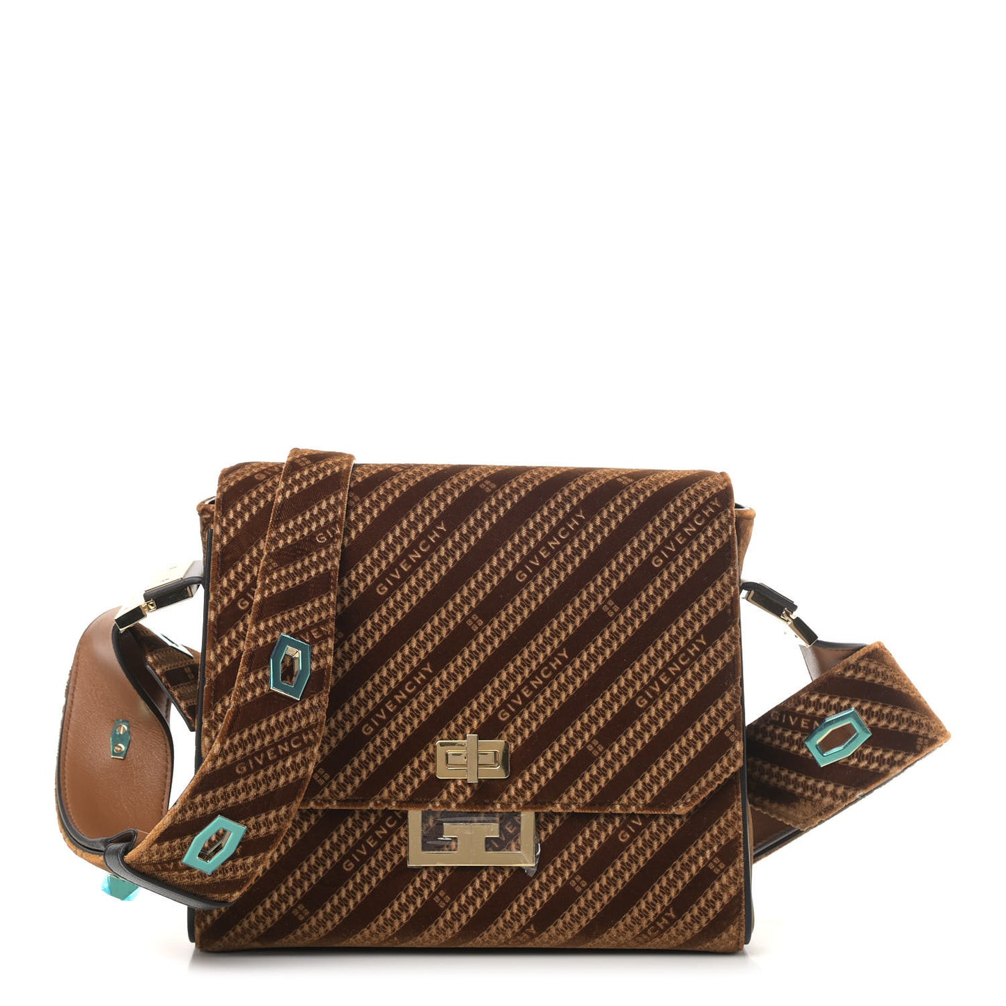 Velvet Burnout Logo Medium Eden Brown