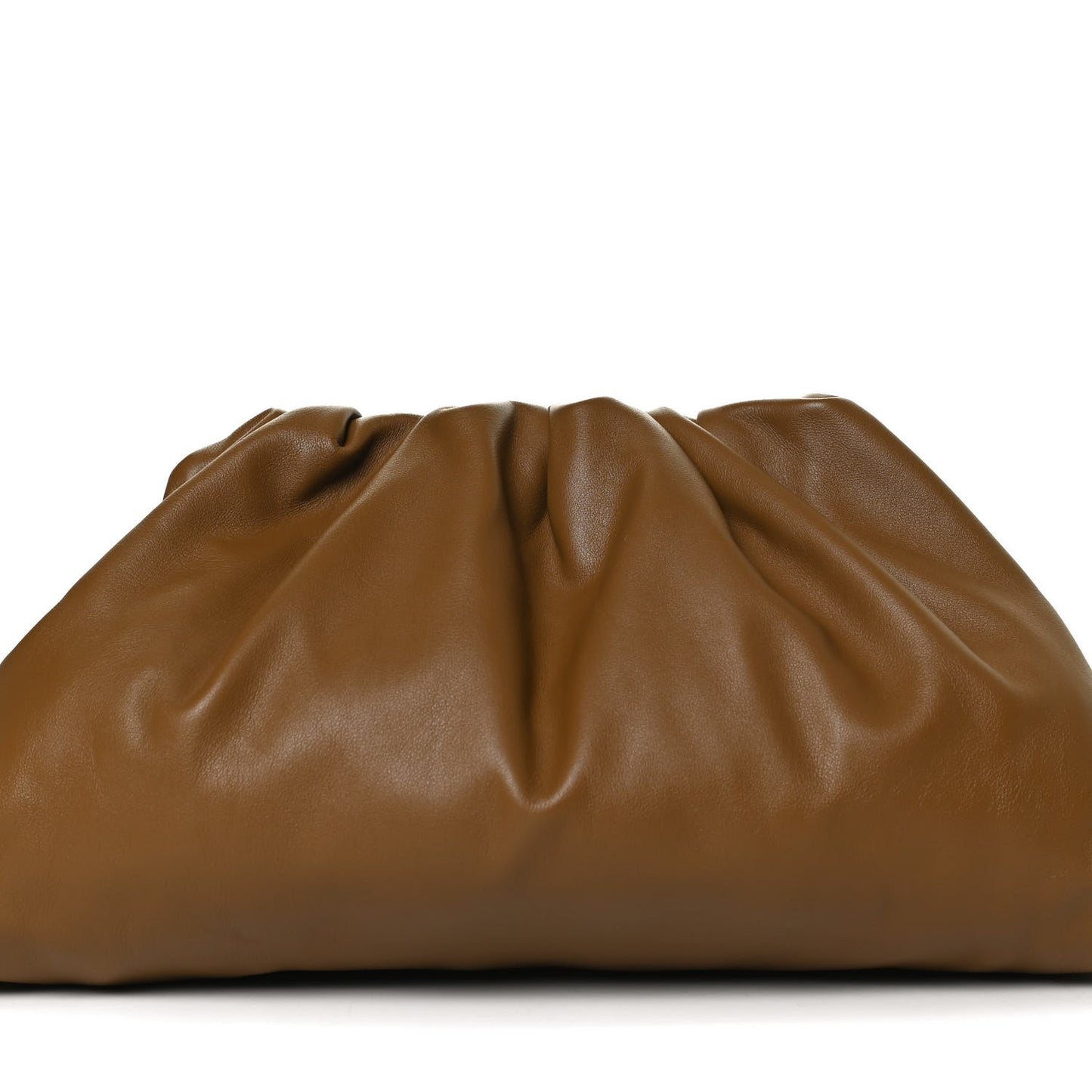 Smooth Butter Calf The Pouch Oversized Clutch Camello