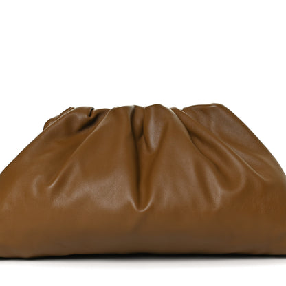 Bottega Veneta Smooth Butter Calf The Pouch Oversized Clutch Camello 8 of 12