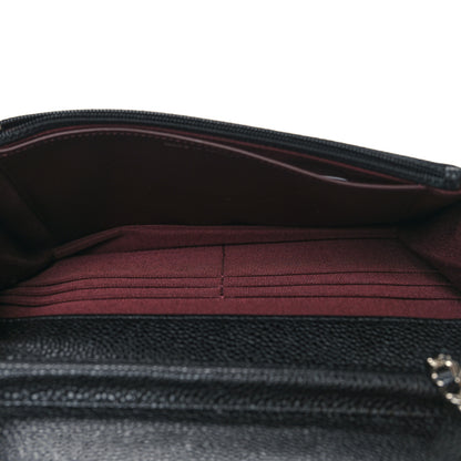 Chanel Caviar Quilted Wallet on Chain WOC Black 5 of 11