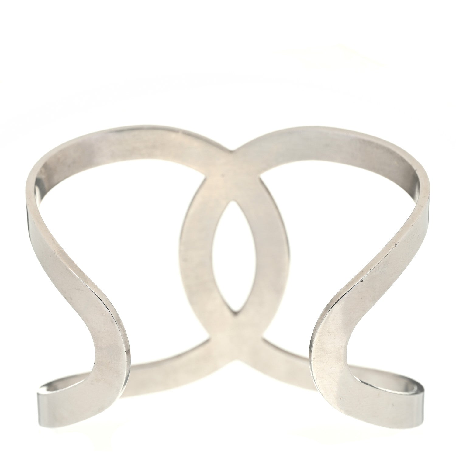 Chanel Metal CC Cuff Silver 3 of 5