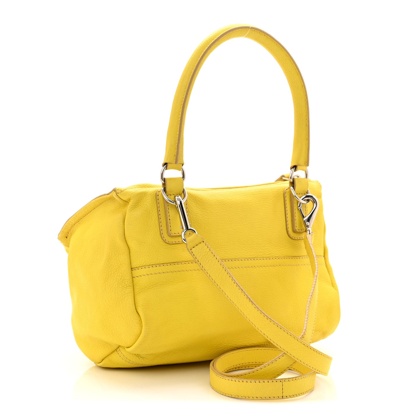 Sugar Goatskin Small Pandora Yellow