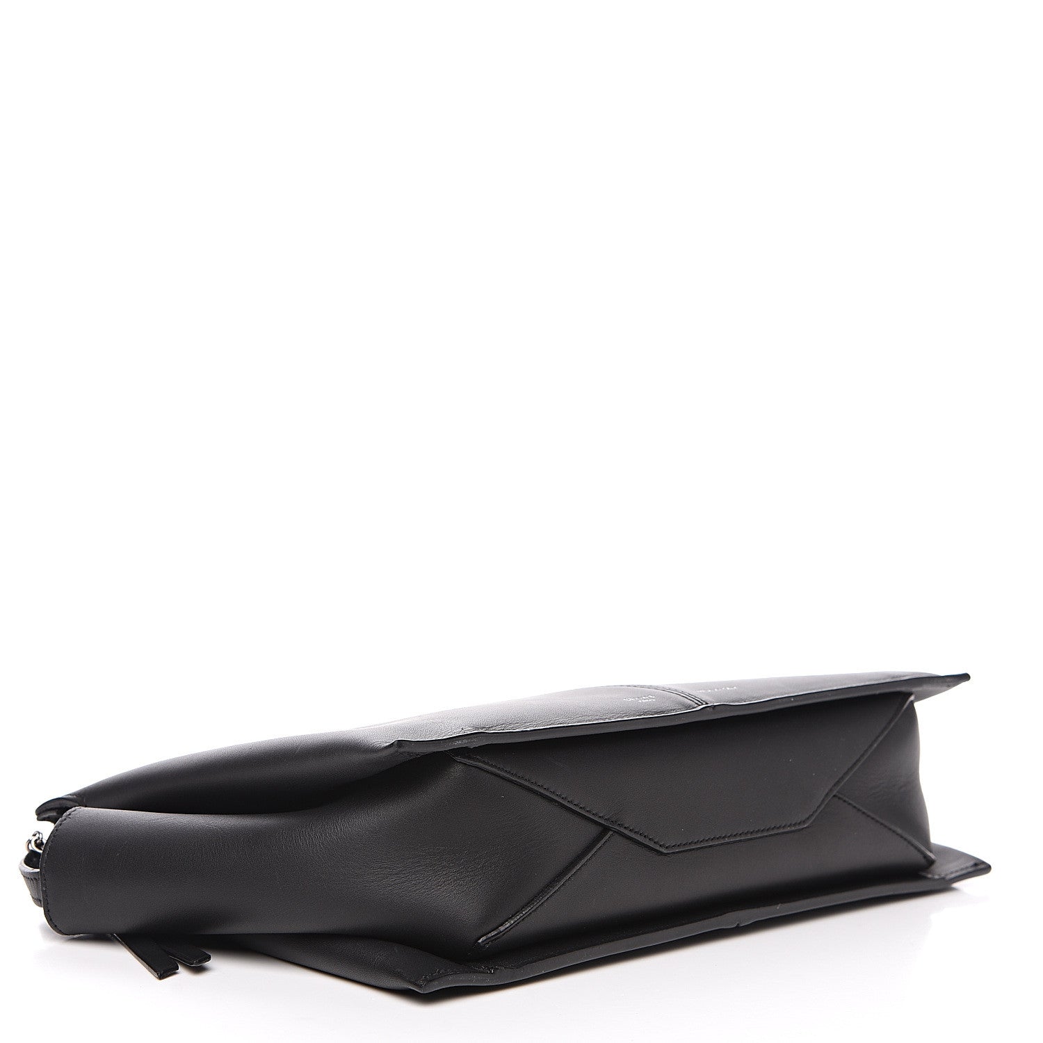 Celine Supple Natural Calfskin Tri-Fold Clutch Black 3 of 11