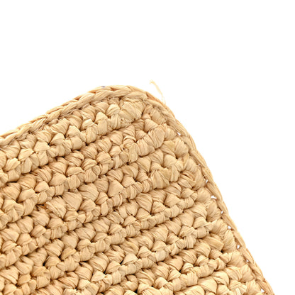 Saint Laurent Raffia Calfskin Medium Monogram Solferino Satchel Naturale Brick 11 of 13