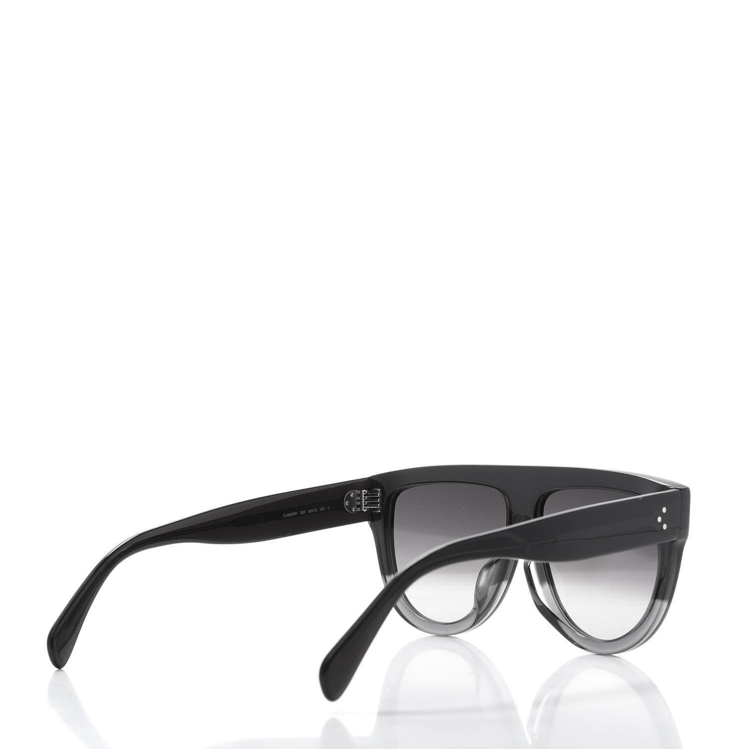Celine Acetate Aviator Sunglasses CL 40001F Black 4 of 8