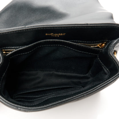 Saint Laurent Calfskin Y Quilted Monogram Toy Loulou Crossbody Bag Black 5 of 12