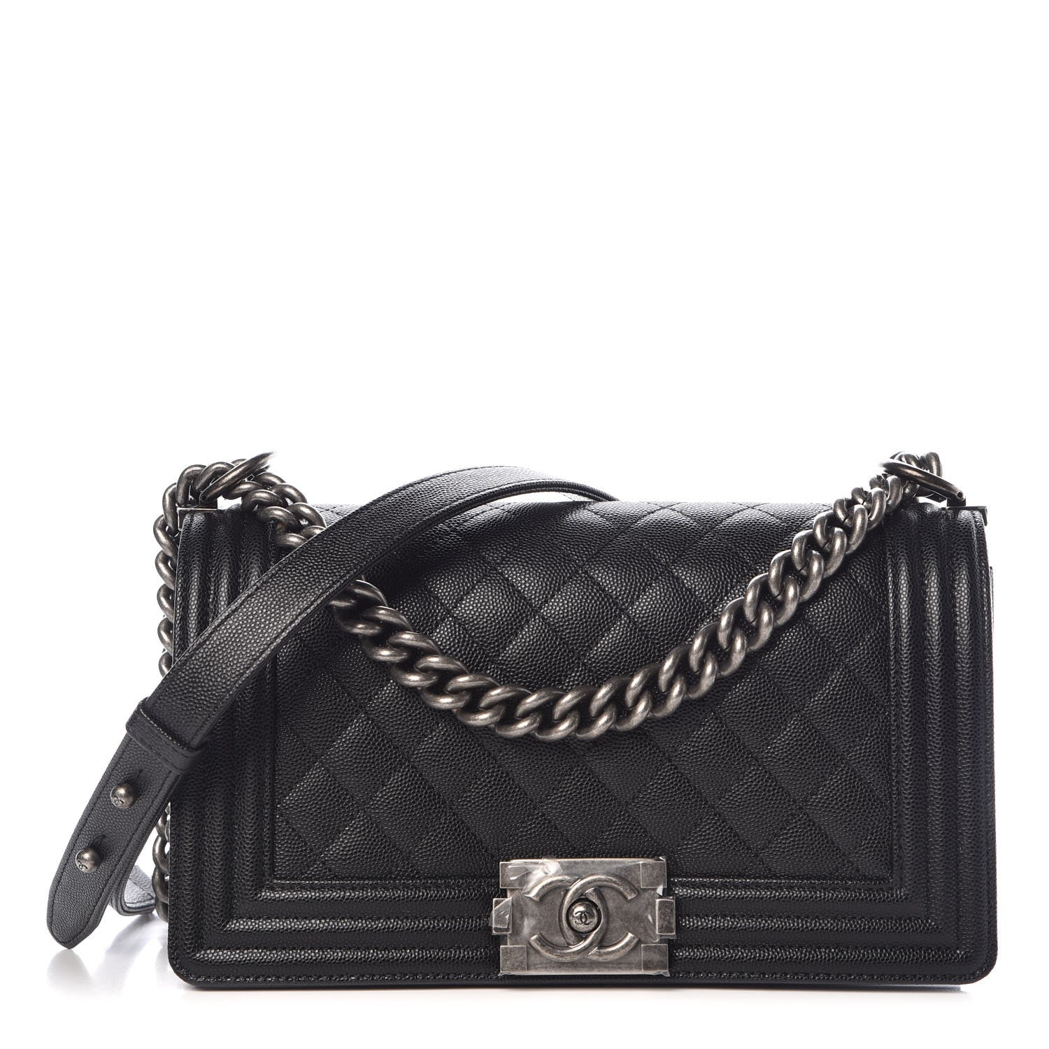 Chanel Caviar Quilted Medium Boy Flap Black 1 of 8
