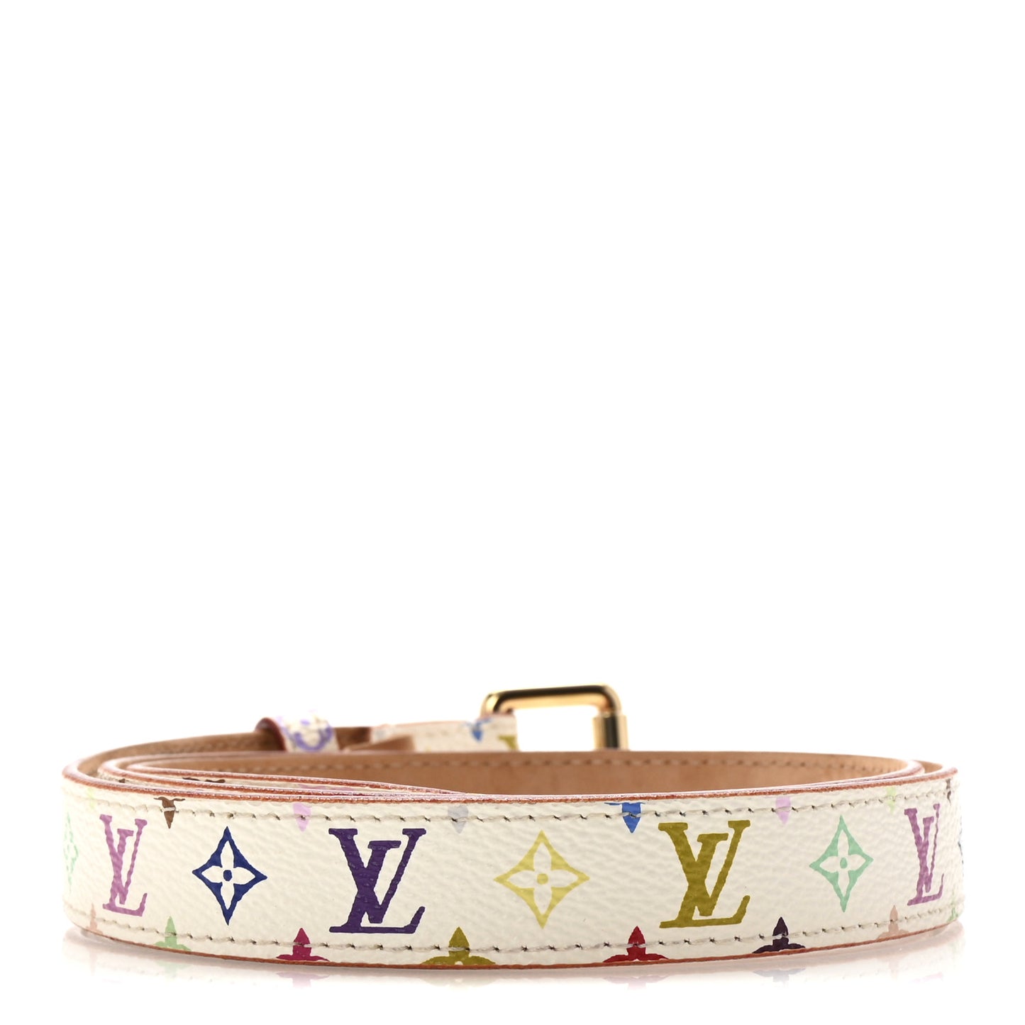 Monogram Multicolor Belt 80 32 White